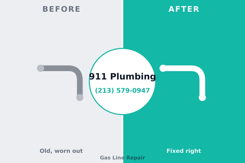 Before and after: plumbing repair Blandon, PA